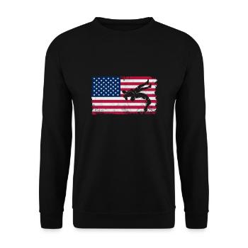 Wrestling - Unisex Pullover - Schwarz - Vorne - Alina (178cm) & Michal (187cm)