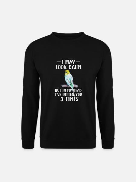 Perruche ondulée - Sweat-shirt Unisexe - noir