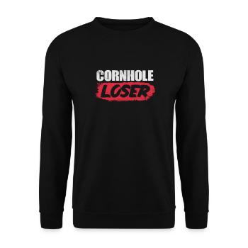 Cornhole - Unisex Pullover - Schwarz - Vorne - Alina (178cm) & Michal (187cm)