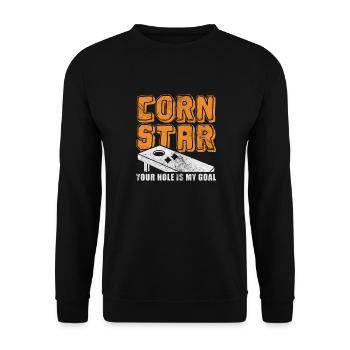 Cornhole - Unisex Sweatshirt - black - Front - Alina (178cm) & Michal (187cm)