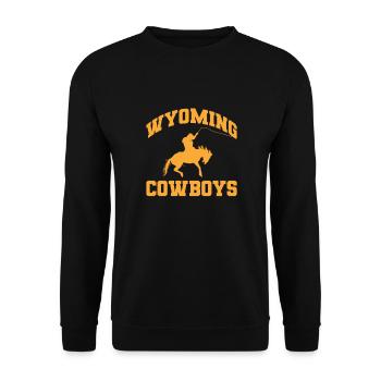 Cowboy Cowboy bottes Western cadeau - Sweat-shirt Unisexe - noir - Devant - Alina (178cm) & Michal (187cm)