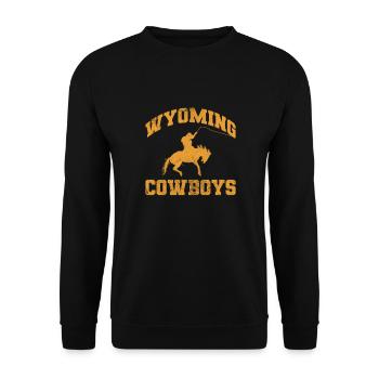 Cow-boy - Sweat-shirt Unisexe - noir - Devant - Alina (178cm) & Michal (187cm)