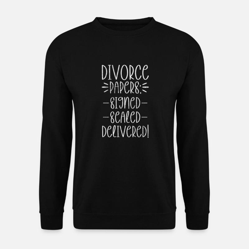 Scheidung - Unisex Pullover - Schwarz