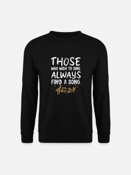 Singer - Unisex Sweatshirt - black