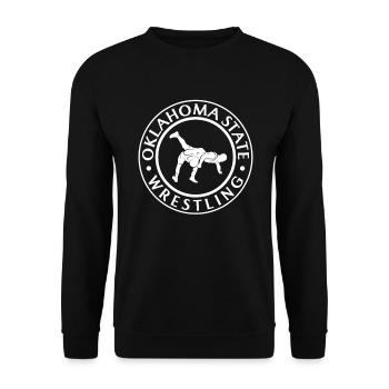 Wrestling Wrestler Fight Wrestling Ringer Gift - Unisex Sweatshirt - black - Front - Alina (178cm) & Michal (187cm)