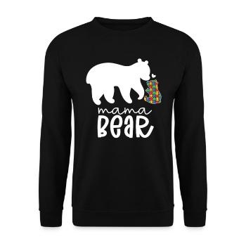 Journée de sensibilisation aux mamans autistes autisme cadeau - Sweat-shirt Unisexe - noir - Devant - Alina (178cm) & Michal (187cm)