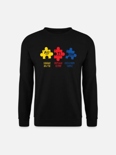 Autismus Awareness Day Autist Geschenk - Unisex Pullover - Schwarz