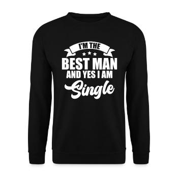 Bachelorette Hen Party Gift - Unisex Sweatshirt - black - Front - Alina (178cm) & Michal (187cm)