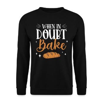 Baker - Unisex Sweatshirt - black - Front - Alina (178cm) & Michal (187cm)