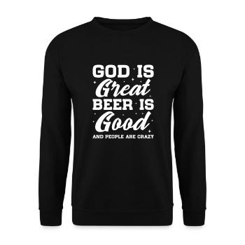 Country Music Countrymusic Geschenk - Unisex Pullover - Schwarz - Vorne - Alina (178cm) & Michal (187cm)