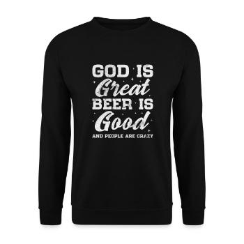 Country - Unisex Sweatshirt - black - Front - Alina (178cm) & Michal (187cm)