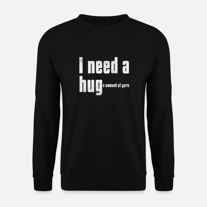 Häkeln Stricken - Unisex Pullover - Schwarz