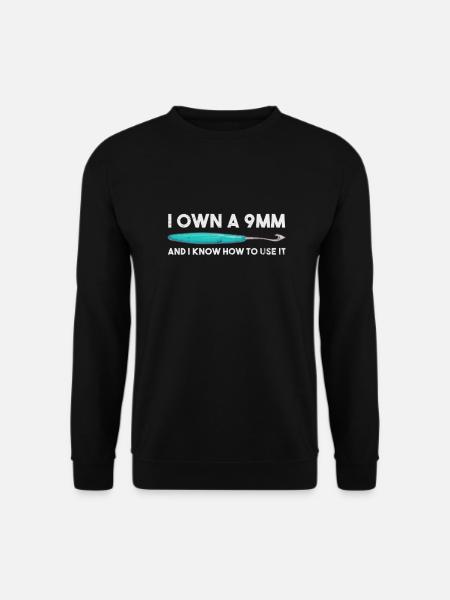 Crochet Knitting - Unisex Sweatshirt - black