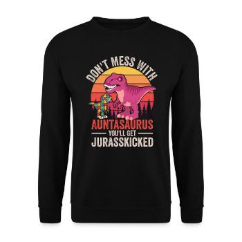 Autism Awareness Day Autistic Gift - Unisex Sweatshirt - black - Front - Alina (178cm) & Michal (187cm)