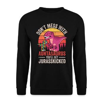 Autismus - Unisex Pullover - Schwarz - Vorne - Alina (178cm) & Michal (187cm)