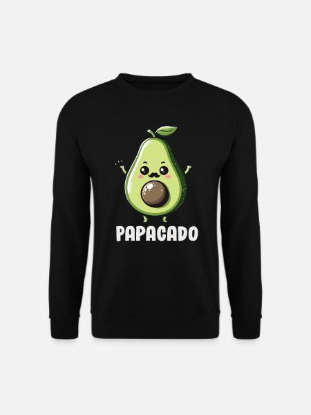 Avocado Guacamole Vegan Gift - Unisex Sweatshirt - black