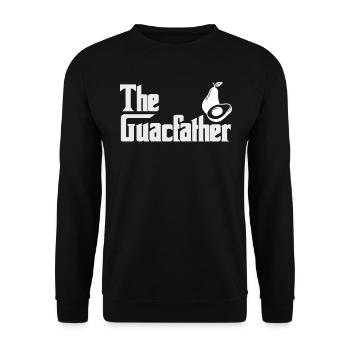 Avocado Guacamole Vegan Geschenk - Unisex Pullover - Schwarz - Vorne - Alina (178cm) & Michal (187cm)
