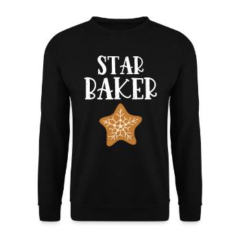 Baker - Unisex Sweatshirt - black - Front - Alina (178cm) & Michal (187cm)