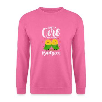 Perruche ondulée - Sweat-shirt Unisexe - rose - Devant