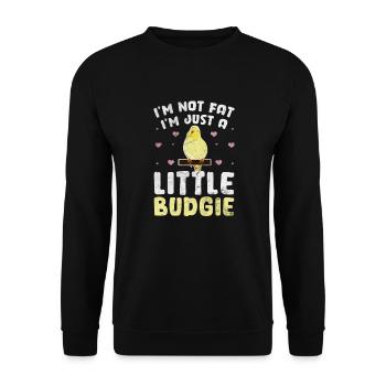 Perruche ondulée - Sweat-shirt Unisexe - noir - Devant - Alina (178cm) & Michal (187cm)