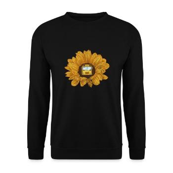 Busfahrer - Unisex Pullover - Schwarz - Vorne - Alina (178cm) & Michal (187cm)