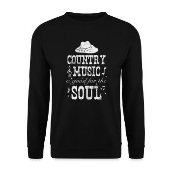 Country - Unisex Sweatshirt - black - Front - Alina (178cm) & Michal (187cm)