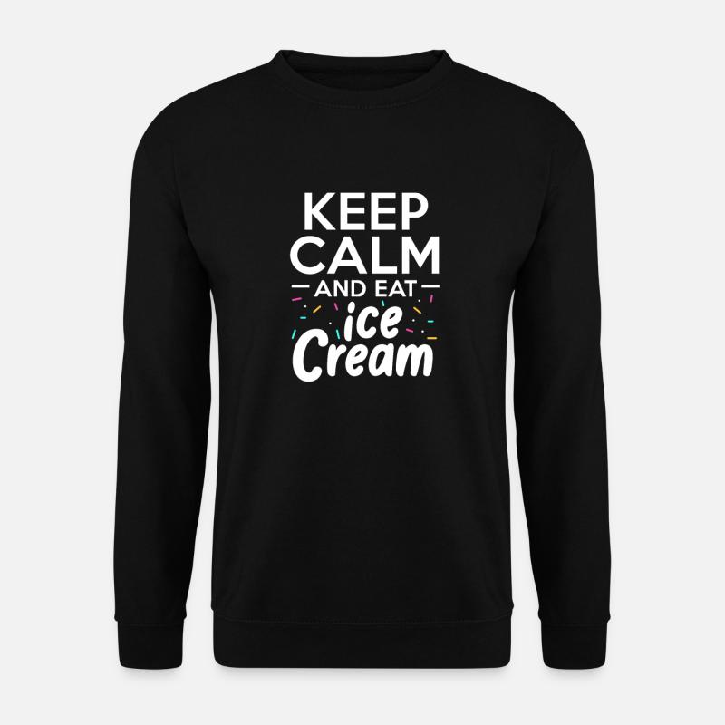 Crème glacée Crème glacée Crème glacée Cadeau d’été - Sweat-shirt Unisexe - noir