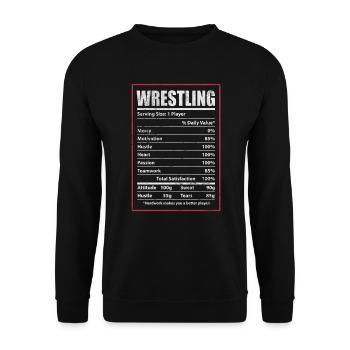 Wrestling - Unisex Pullover - Schwarz - Vorne - Alina (178cm) & Michal (187cm)
