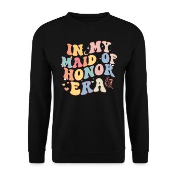 Bachelorette Hen Party Bride - Unisex Sweatshirt - black - Front - Alina (178cm) & Michal (187cm)