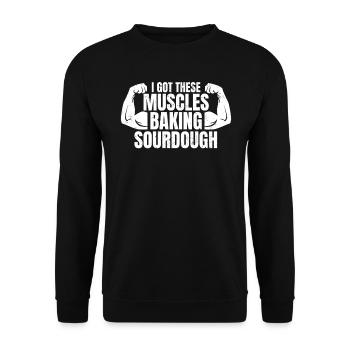 Baker - Unisex Sweatshirt - black - Front - Alina (178cm) & Michal (187cm)