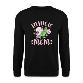 Perruche d’oiseau perruche cadeau - Sweat-shirt Unisexe - noir - Devant - Alina (178cm) & Michal (187cm)