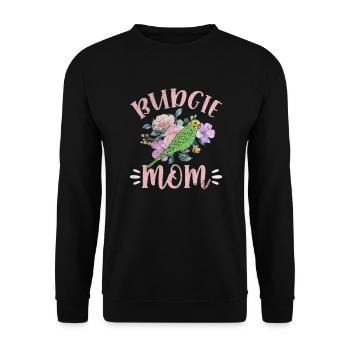 Perruche ondulée - Sweat-shirt Unisexe - noir - Devant - Alina (178cm) & Michal (187cm)