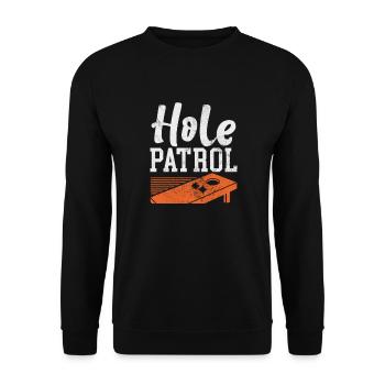Cornhole - Unisex Sweatshirt - black - Front - Alina (178cm) & Michal (187cm)