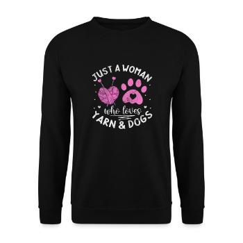Crochet Tricot - Sweat-shirt Unisexe - noir - Devant - Alina (178cm) & Michal (187cm)