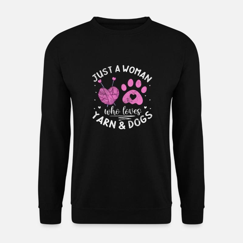 Crochet Tricot - Sweat-shirt Unisexe - noir