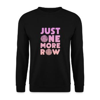 Crochet Knitting Sewing Seamstress Gift - Unisex Sweatshirt - black - Front - Alina (178cm) & Michal (187cm)