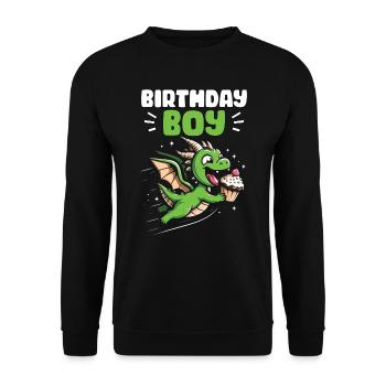 Cupcake Muffin Baking Gift - Unisex Sweatshirt - black - Front - Alina (178cm) & Michal (187cm)