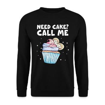 Cupcake - Unisex Pullover - Schwarz - Vorne - Alina (178cm) & Michal (187cm)