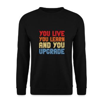 Scheidung Trennung Ende Beziehung Geschenk - Unisex Pullover - Schwarz - Vorne - Alina (178cm) & Michal (187cm)