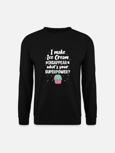 Eiscreme - Unisex Pullover - Schwarz