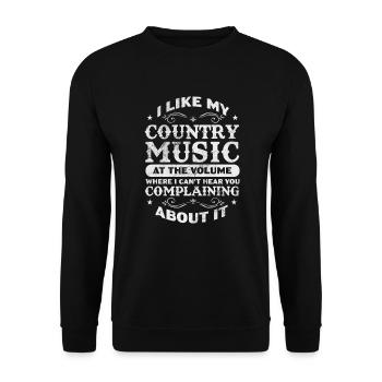 Country - Unisex Sweatshirt - black - Front - Alina (178cm) & Michal (187cm)