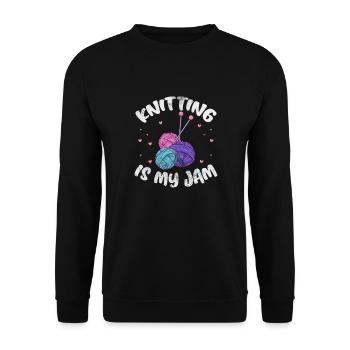 Crochet Tricot - Sweat-shirt Unisexe - noir - Devant - Alina (178cm) & Michal (187cm)