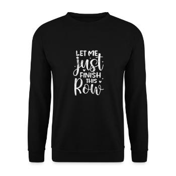 Crochet Knitting - Unisex Sweatshirt - black - Front - Alina (178cm) & Michal (187cm)