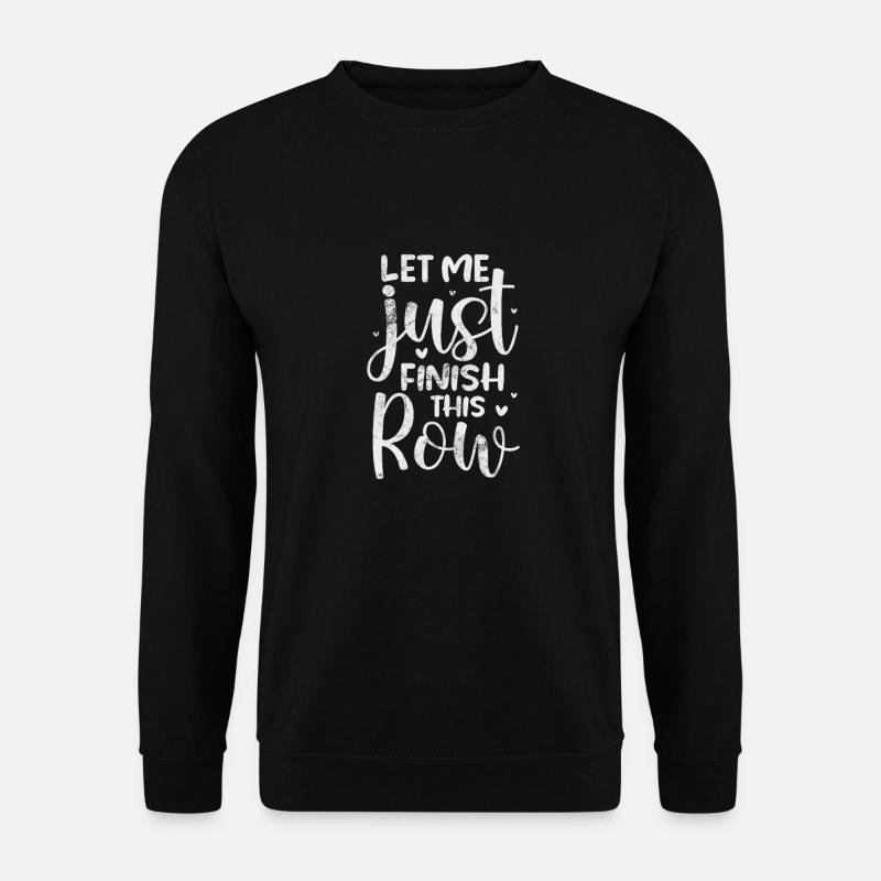 Crochet Knitting - Unisex Sweatshirt - black