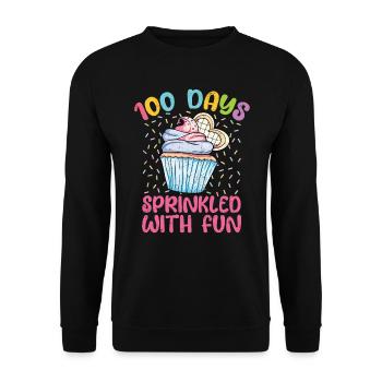 Cupcake - Sweat-shirt Unisexe - noir - Devant - Alina (178cm) & Michal (187cm)