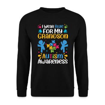 Autismus - Unisex Pullover - Schwarz - Vorne - Alina (178cm) & Michal (187cm)