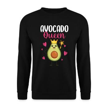Avocado Guacamole Vegan Gift - Unisex Sweatshirt - black - Front - Alina (178cm) & Michal (187cm)