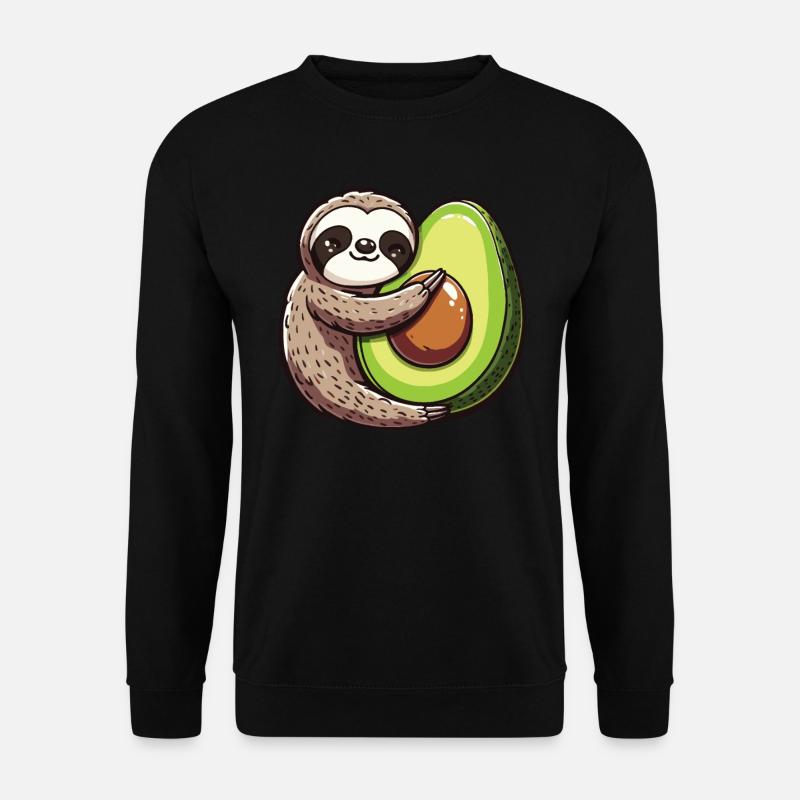 Avocado Guacamole Vegan Geschenk - Unisex Pullover - Schwarz