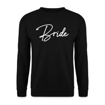 Bachelorette Hen Party Bride - Unisex Sweatshirt - black - Front - Alina (178cm) & Michal (187cm)