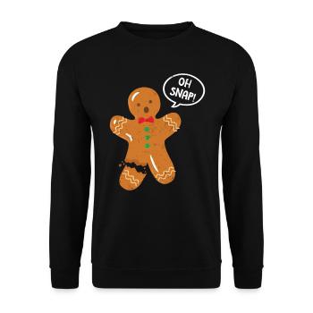 Baker - Unisex Sweatshirt - black - Front - Alina (178cm) & Michal (187cm)